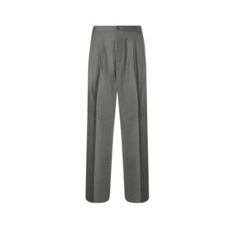 Laneus Wool Broeken - Heren - Broeken - Groen - Maat: S Wol