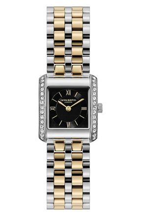 Olivia Burton Berkley Square Quartz Bracelet Watch, 21mm in Black at Nordstrom
