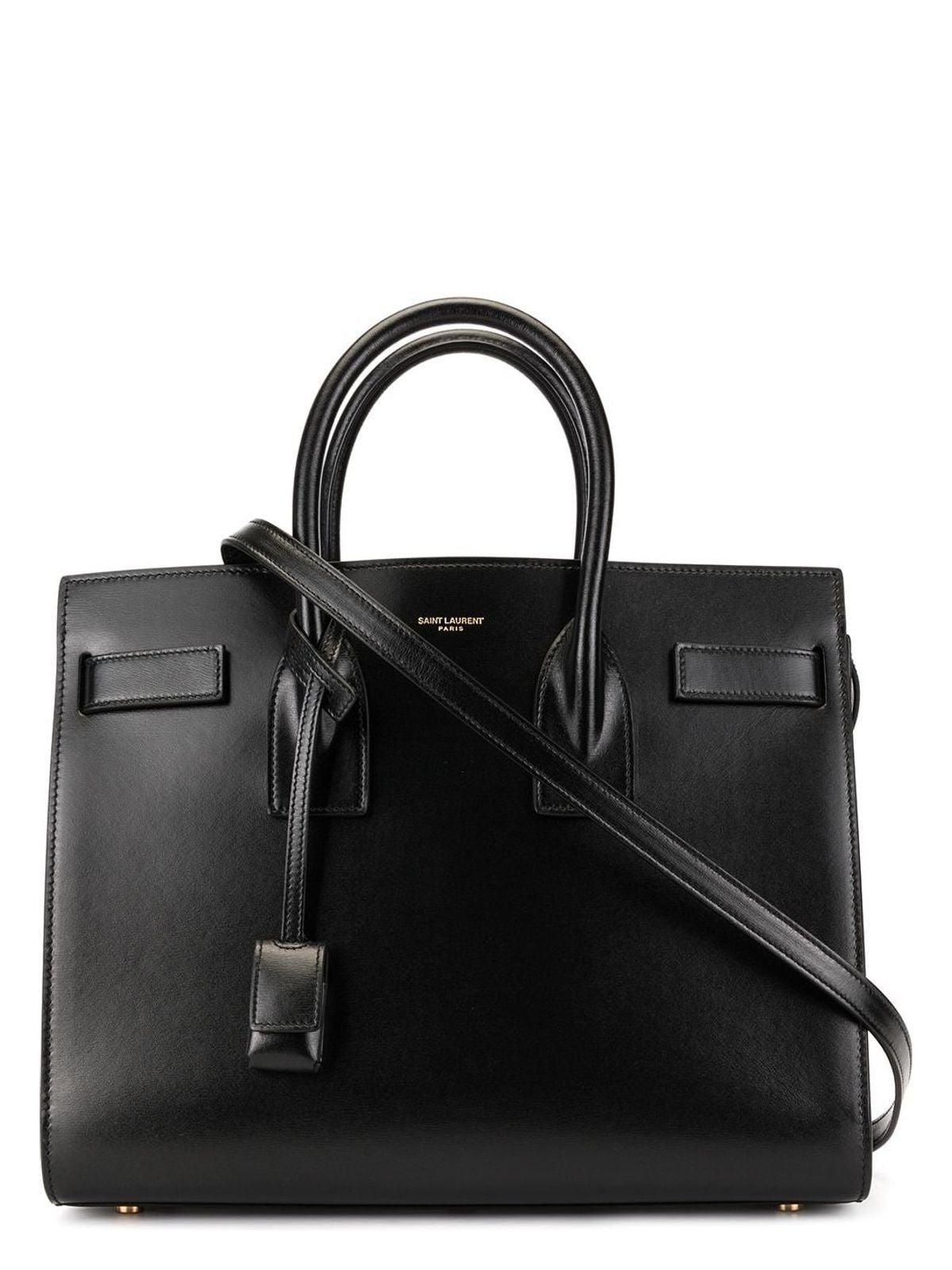 トートバッグ SAINT LAURENT Woman Tote bags Black 42186302G9W 1000 SHOPPING SAINT LAURENT TOY IN LEATHER | Saint Laurent | YSL NL