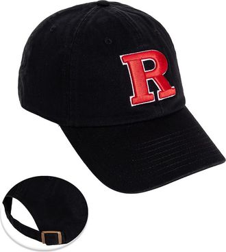 Desert Cactus Rutgers University Baseball Hat State University of New Jersey Scarlet Knights Brimmed Embroirderd Hats Cap Adjustable Cloth Strap Adult (Style A1), B