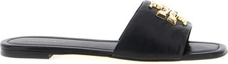 Tory Burch Black Logo Flats