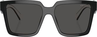 Prada square-frame sunglasses - unisex - Acetate - 57 - Black