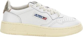 Autry White Medalist Low Leather Sneakers
