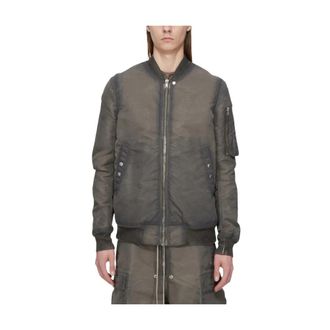 Rick Owens Classic Flight - Heren - Bomber jackets - Grijs - L - Katoen - Jassen