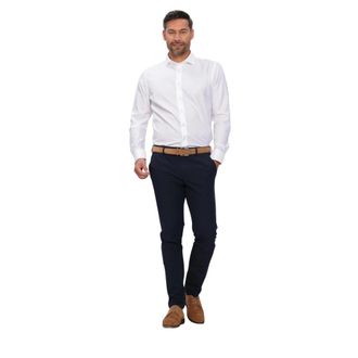 Profuomo Shirt Cutaway SF - Heren - Overhemden - Wit - Maat: M Katoen