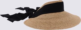 Helen Kaminski Natural And Black Raffia Sabina Hat