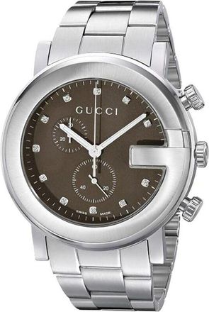 Gucci G-Chrono Diamond Brown Dial Unisex Watch YA101350