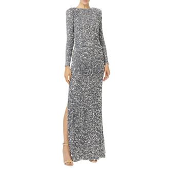 Elisabetta Franchi Gowns, female, Gray, Size: M Red Carpet Dress