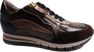 DL Sport Schoenen, Dames, Bruin, 39 EU, Leer, 6725 Sneaker