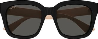 Gucci Sunglasses Gg1338 S 006 Black Pink/Gradient Gray Women