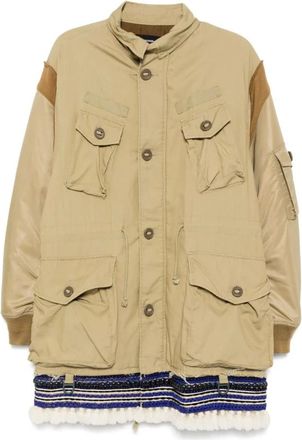 Undercover Olive Green Military Coat with Drawstring