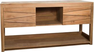 Wanda Collection Mueble doble para lavabo de teca 160 cm