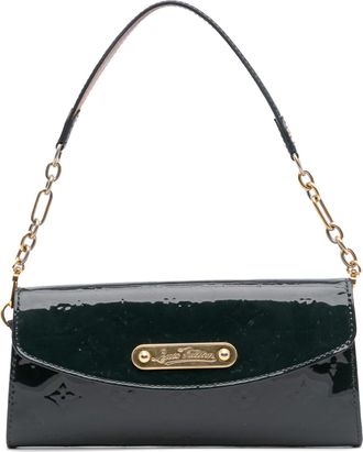 Louis Vuitton Pre-owned Womens Alma Handbag Embossed - Dark Green Leather - One Size