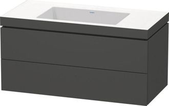 Duravit L-cube Meuble Lave-mains C-bonded Avec Base Murale, - Duravit