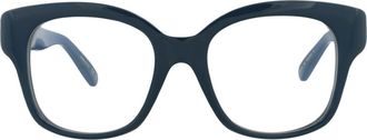 POMELLATO Novelty 52mm Square Optical Glasses in Blue Blue Transparent at Nordstrom Rack
