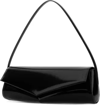 Jil Sander Leather Shoulder Bag - Black