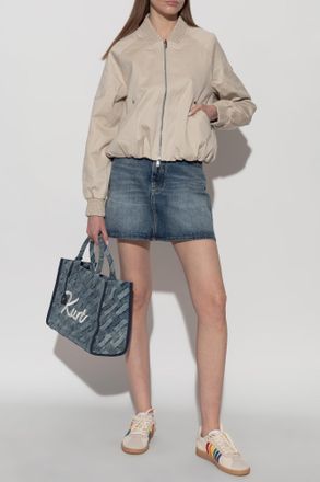 Moose Knuckles Cotton Bomber Jacket, Womens, Beige