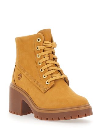 Timberland Womens Ankle Boots Stone Heights Beige Leather