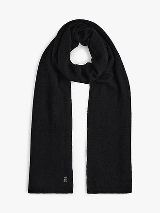 Tommy Hilfiger Pure Cashmere TH Monogram Plaque Scarf