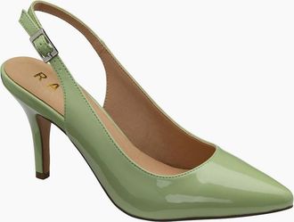 Ravel Womens Kavan Womens Slingback Court Shoes - Green - Size: 8
