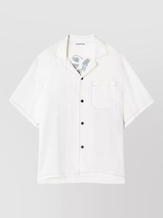 Lanvin short sleeve shirt graphic pocket back print