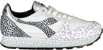 Diadora Witte Stoffen Sneaker - Dames - Sneakers - Veelkleurig - 36 1/2 EU - Katoen - Schoenen