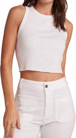 Bella Dahl Raw Edge Tank Top In White