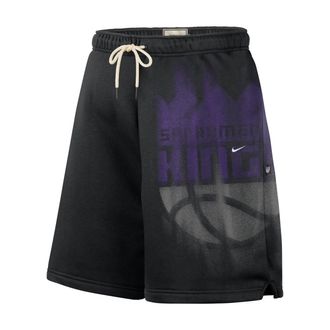 Nike Mens Sacramento Kings Standard Issue Fleece Basketball Shorts in Black | IQ1540-010