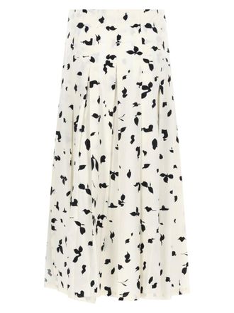 Alysi Printed Cotton Skirt - Multicolor