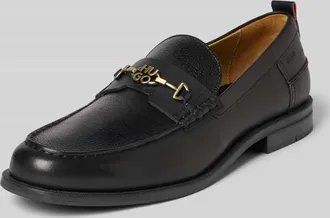HUGO BOSS Loafer aus reinem Rindsleder Modell VARIAN_LOAF_PLGRHW in Black, Gr&ouml;&szlig;e 40
