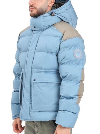 Napapijri Down Jacket Removable Hood - Light Blue