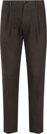 BRIGLIA 1949 Heren, Broeken, Bruin, Maat: XL Katoen