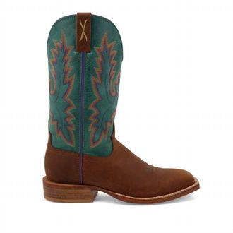 Twisted X Boots Womens Tech X Western Boots - Wide In Cinnamon And Turquoise