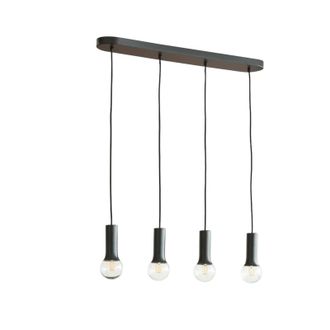Lindby L&aacute;mpara Colgante fipas En Negro De Metal - Lindby