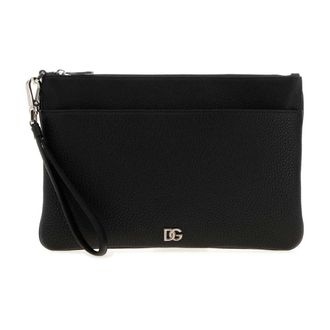 Dolce & Gabbana Pochette in Pelle di Vitello - - Bags - Donna - Nero - ONE SIZE