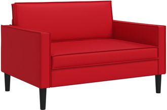 vidaXL Sill&oacute;n Xxl Rojo Cuero Sint&eacute;tico Vidaxl