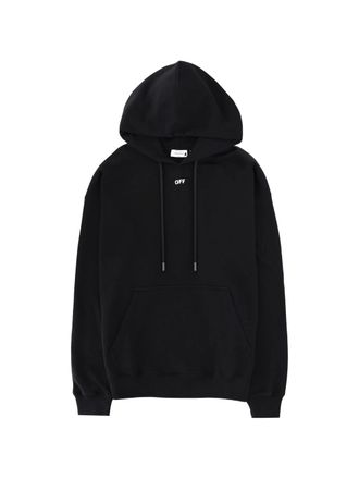 Off-white Black 3D Arrow Spray Cotton Hoodie