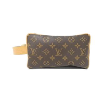 Louis Vuitton Monogram Marron Coated Canvas Pouch (Pre-Owned)
