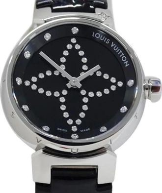Louis Vuitton Pre-owned Vintage Polshorloge - Dames - Vintage Horloges - Zwart - ONE Size - Leer - Vintage