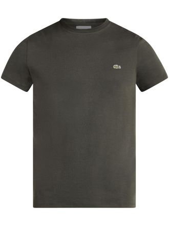 Lacoste logo-patch T-shirt - men - Pima Cotton - 3 - Green