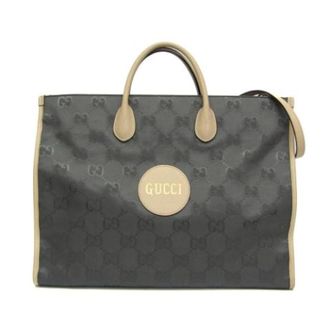 Gucci Pre-owned Tote Bags, unisex, Black, Size: ONE SIZE Pre-owned Canvas Tote Bag