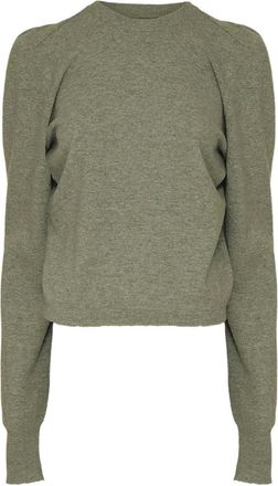 Maison Margiela Maglione con maniche a palloncino - Verde