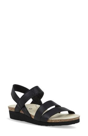 Naot Kayla Arch Pro Sandal in Black Leather at Nordstrom, Size 5Us