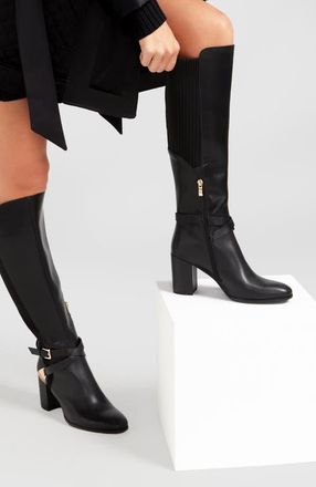 Belle & Bloom Breton Knee High Boot in Black at Nordstrom, Size 10