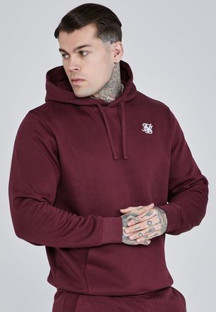 Siksilk Mens Burgundy Essentials Hoodie XL
