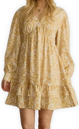Panache Hello Sunshine Mini Dress In Yellow