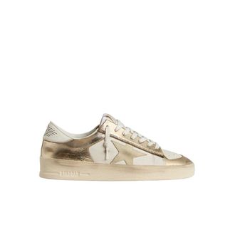 Golden Goose Sneakers, female, Multicolor, Size: 10 US Stardan Suede And Laminated Leather