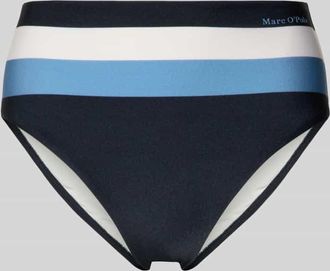 Marc O'Polo Bikini Slip mit Allover-Muster in Dunkelblau, Gr&ouml;&szlig;e XL