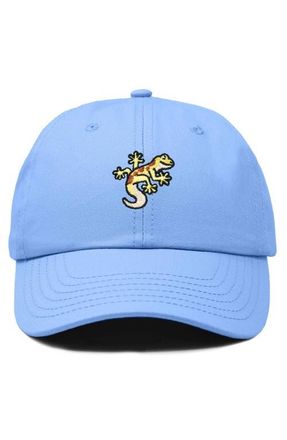Dalix Gecko Embroidered Casual Cap in Light Blue at Nordstrom