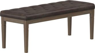 Simpli Home Waverly 48In Traditional Rectangle Tufted Ottoman Bench